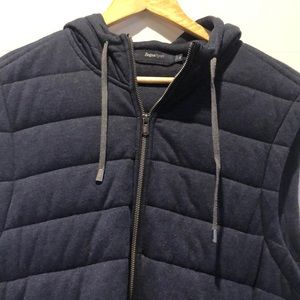 Zenga Sport Cotton and Cashmere Hooded Puffy Vest